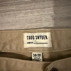 Todd Snyder Khaki Trousers